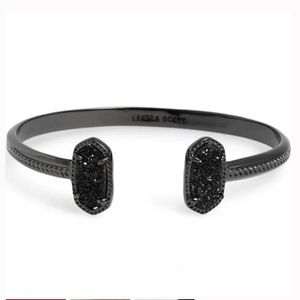 Kendra Scott Elton Gunmetal Black Bangle Never worn. NWOT.